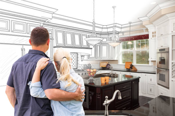 Custom kitchen cabinets installed in a Lansdowne home